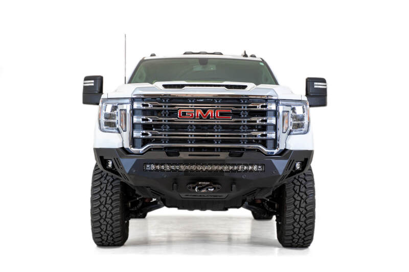 GMC Sierra 2500 Bumper - Front - Addictive Desert Designs - Stealth Fighter - Hammer Black - `20-`27
